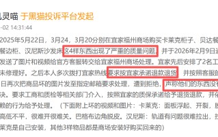 宜家登黑猫投诉2025年家居家装榜黑榜：宜家床垫塌陷未达 2.5cm 标准商家拒售后