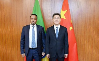 财政部部长蓝佛安会见埃塞俄比亚财政部部长希德