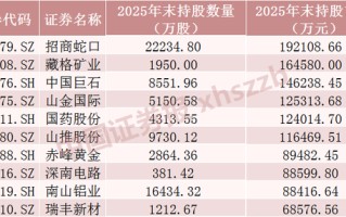 长线资金“扫货”，重仓股曝光
