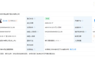 甘肃农村商业银行股份公司登记成立，注册资本449亿元