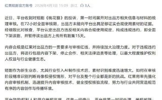 红果短剧回应《桃花簪》AI“偷脸”：全面下架 出品方违规违约