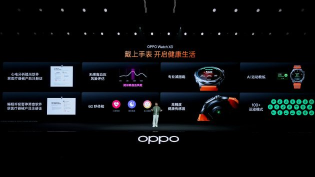 血压管理再升级 OPPO Watch X3正式发布国补价2209元起  第4张
