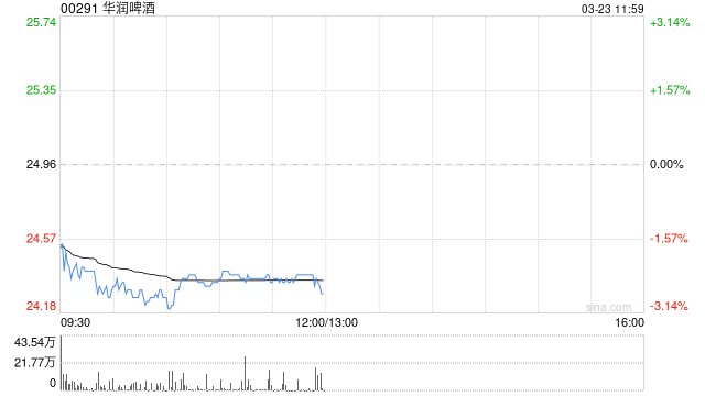 华润啤酒发布年度业绩 股东应占溢利33.71亿元同比减少28.87%  第1张