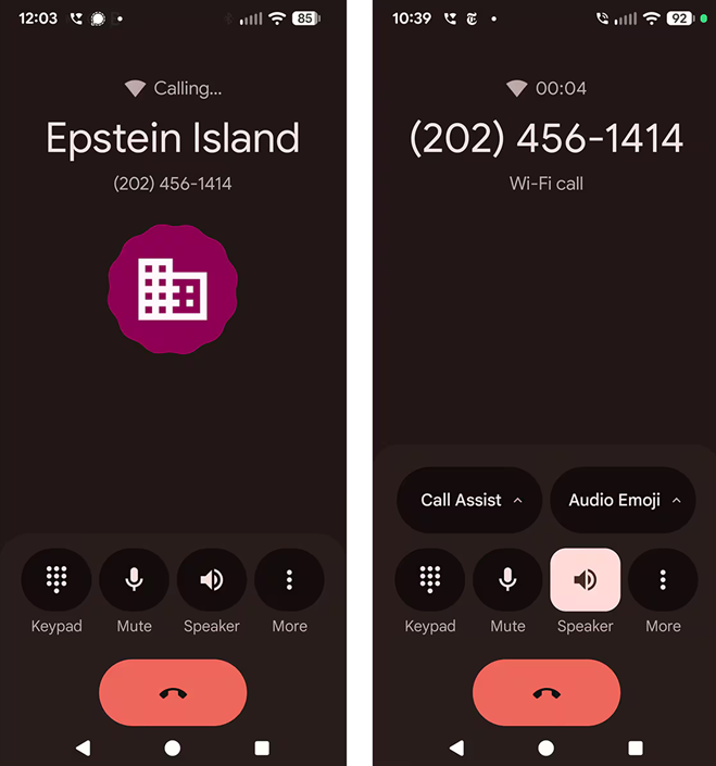 美记者致电白宫，惊讶发现“正呼叫爱泼斯坦岛”……  第1张