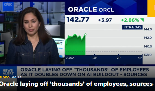 甲骨文持续加码人工智能投入，新一轮裁员数千人  第1张