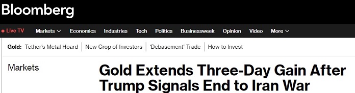 特朗普一句话引爆黄金多头！特朗普暗示伊朗战争将结束 金价一度大涨近58美元  第2张